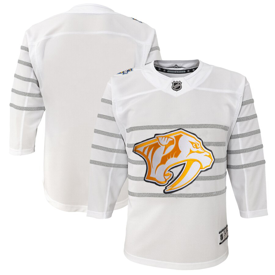 Youth Nashville Predators White 2020 NHL All-Star Game Premier Jersey->youth nhl jersey->Youth Jersey